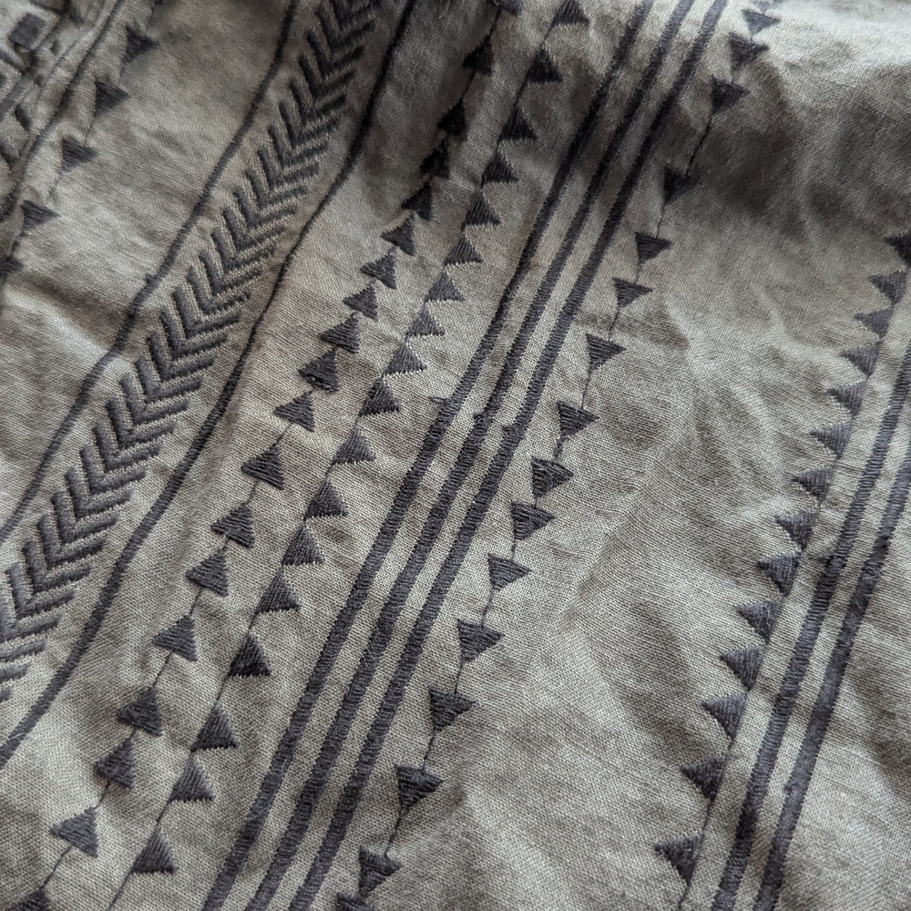 Zara Gray Patterned Blouse - image 2